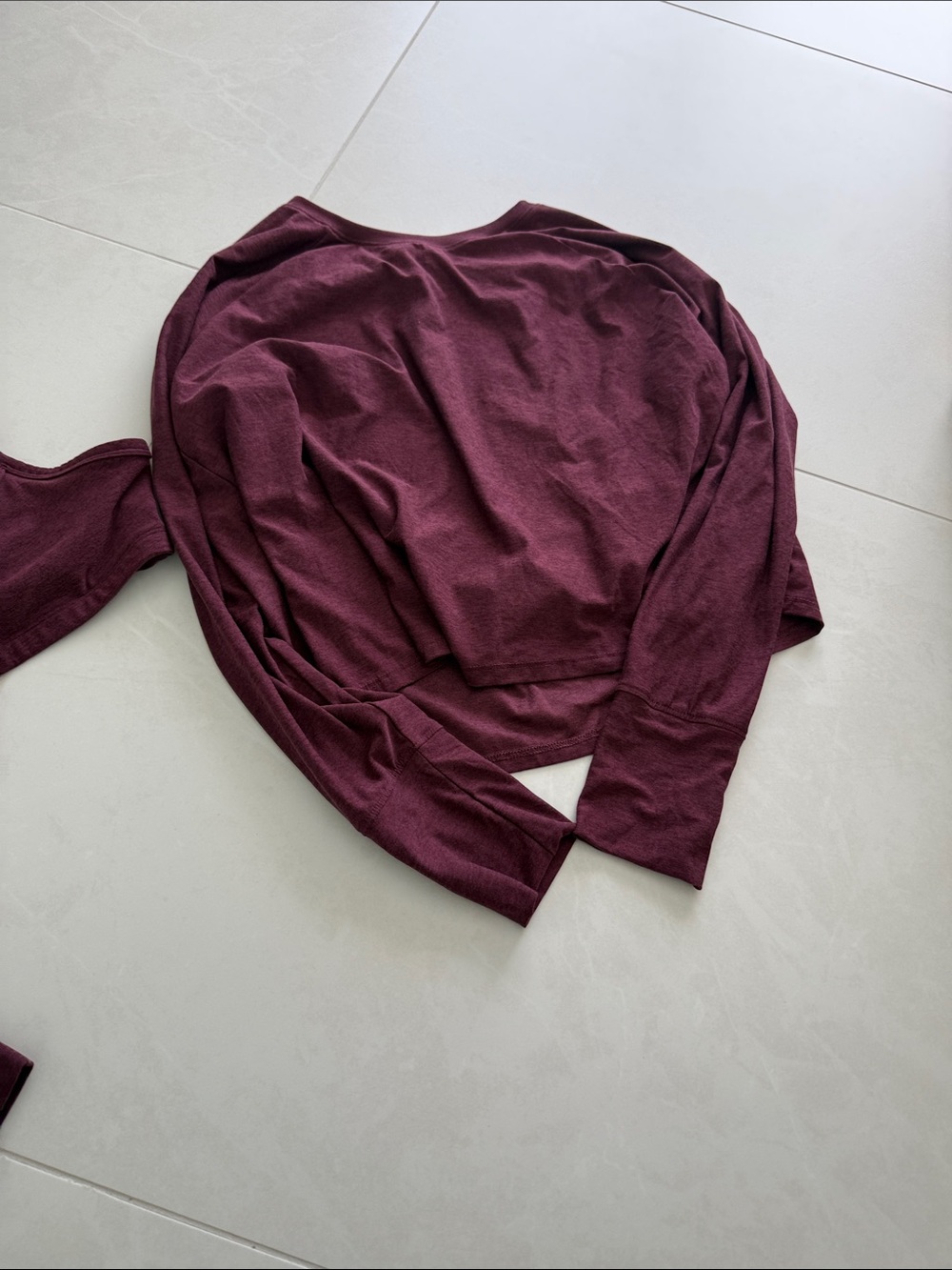 Beyond Yoga Women's Maroon Long Sleeve Top